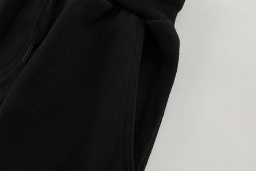 ACESTAR Kids Unisex Plain Sweatpants Cotton Drawstring Casual Pull-on Jogger Pants for Boys or Girls (Black,150/11-12Years) by ACESTAR - Used condition - Image 5