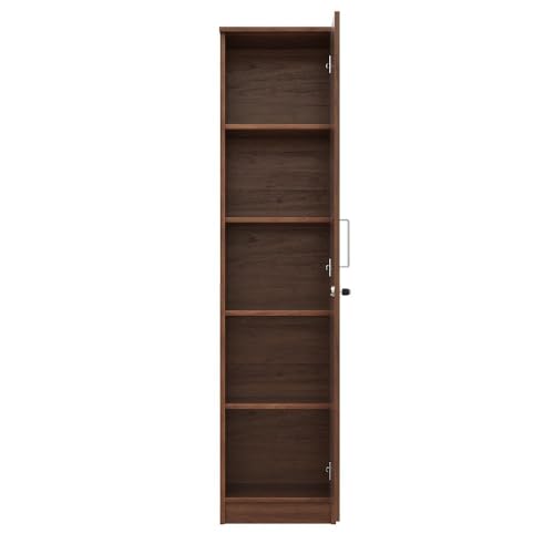 Image of Wakefit Wardrobe for Bedroom | 1 Yr Warranty | Cupboard for Bedroom, Almirah, Wooden Wardrobe, Mirror Door, Multi-Shelves Storage, Density:680-750 kg /m, Free Installation from Brand (Hunor - CW)