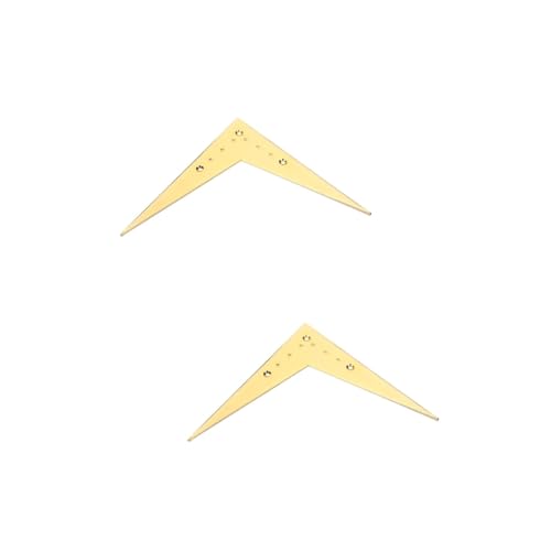 GOOHOCHY 2pcs Guitar Vibrato Tailpiece 6-string V-style Bridge Solid Sturdy Easy Installation No Mounting Screws