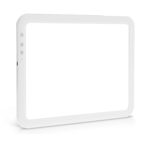 Widybord Super Brillante Light Pad A4 con batería 3500mAH para deshierbe Vinilo, 6 niveles de atenuación, 3 temperaturas de color mesa luminosa
