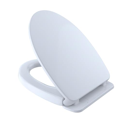 TOTO SoftClose Slow Close Elongated Toilet Seat and Lid Cotton White - SS124#01