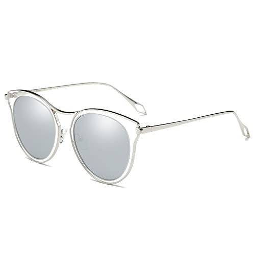 Lunettes de soleil de style métal avec verres polarisés haut de gamme