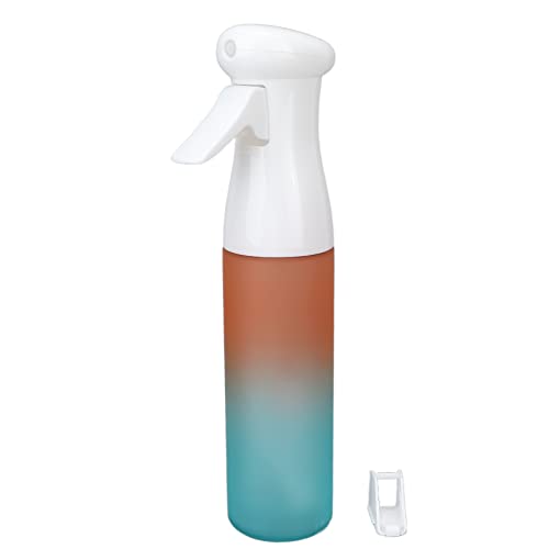 Qukaim Botella pulverizadora de agua de plástico de 300 ml, reutilizable, a prueba de fugas, para corte de pelo, maquillaje, limpieza de cristales, contenedor de cosméticos versátil
