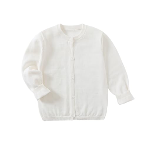 Girls' Cotton Cardigans Long Sleeve Lightweight Sweater