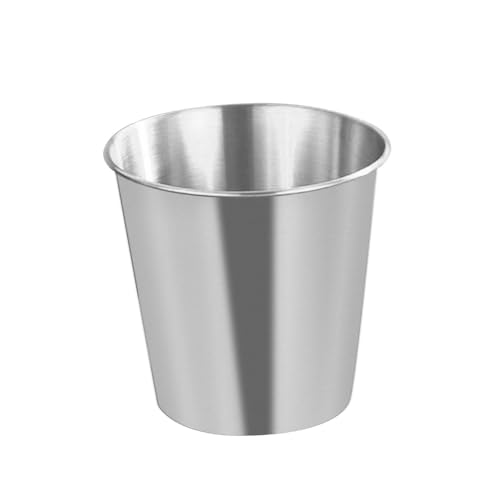 drburpily Raffinata Lavorazione Artigianale, Secchiello per Il Ghiaccio in Acciaio Inossidabile per Bevande, Contenitore per Snack, portabottiglie e portabottiglie per Vino, Argento, 1.1 l