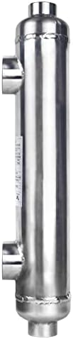 Swimming Pool Heat Exchangers You Didn't Know You Needed 5 AB Pool Heat Exchanger 300 kBtu Stainless Steel 316L Same Side Ports 2" & 1 1/2" FPT for 23,800 Gallon PoolSpa/Swimming/Solar Heating