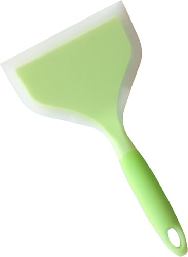 Image of Silicone Spatula - Nonstick, Heat Resistant Cooking & Baking Flipper for Pancakes, Omelettes, Pizza, Steak, Dosa - Ideal for Griddle Pans, Cookware and Fish Turner (Silicon Pancake Spatula)