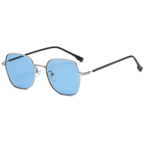 Lunettes de soleil à monture métallique pour femmes aux couleurs tendances