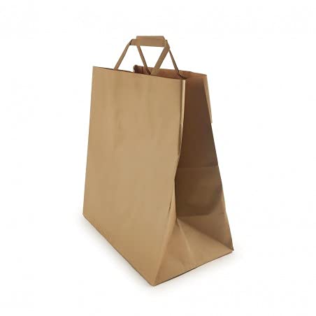 shoppers takeway 26+18x26 sacchetto ideale per asporto ristoranti e pub delivery food (26+18x26)