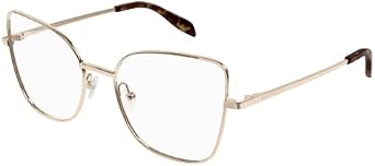Alexander McQueen Sunglasses AM 0416 O- 003 Gold/Transparent