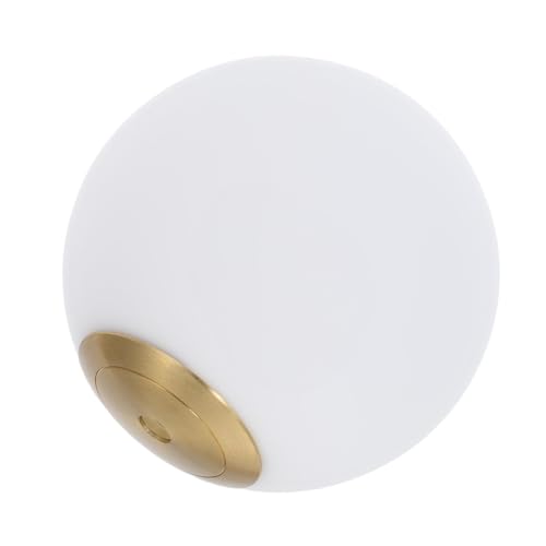 Lurrose Abat-jour Sphérique en Verre Lait Opaline 12 Cm Diamètre, Abat-jour pour Lampe Suspendue et Plafonnier, Diffuseur de Lumière Douce et Uniforme, Compatible...