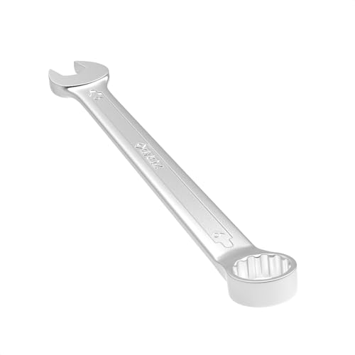 Image of Groz Combination Spanner 6 mm, Length 100 mm | DIN 3113 Standards | Chrome Vanadium, Matt Satin Chrome Combination Wrench Tool | CSP /DIN /6G