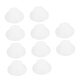 Levemolo 10個 ファン固定ナット 保有者 アクセサリー ファンブレード固定ナット 電気の 交換用ファンブレードナット ファンブレードのナット交換 ファンブレード部品 白い プラスチック