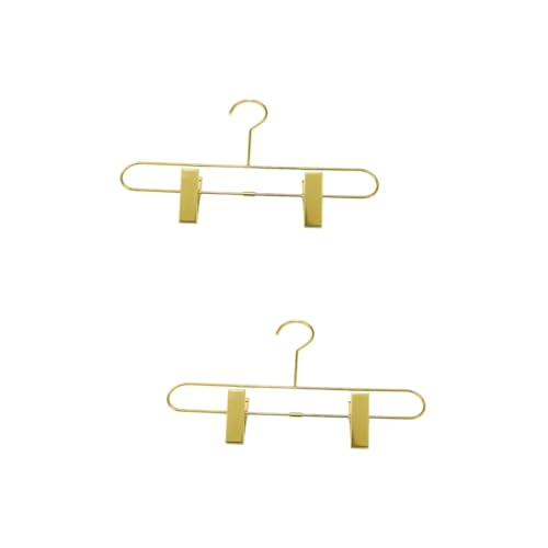 OFFSCH 2pcs Retractable Pants Rack Drying Rack Adult Pants Rack Clothes Hangers Childrens Hangers for Clothes Gold Pants Pant Hangers Pants Hangers with Clips Jean Hangers