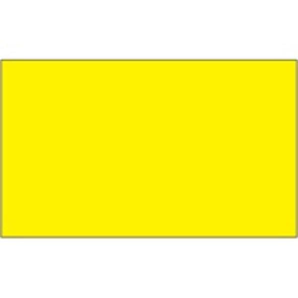 Box Partners 3 x 5 - Fluorescent Yellow Removable Rectangle Labels
