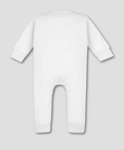 Image of ARVESA My First Holi Baby Romper for Baby Boy and Baby Girl White Cotton 0-12 Months Design No 2123 Infant My First Holi Printed Cotton Romper