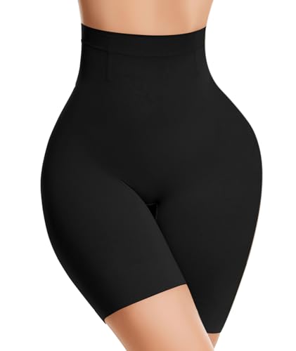 sellto Bauchweg Unterhose Damen Hohe Taille Shapewear Figurformende Bauchkontrolle Oberschenkel Starke Formende Unterwäsche Miederhose Mit Bein...