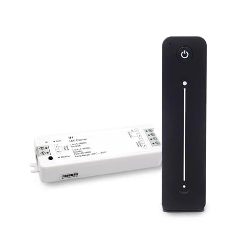 V1 LED Dimmer 12V 24V 36V 5V 8A 2.4G Touch Remote Control LED Button Dimmer Switch 2835 COB Single Color Light Strip(V1 Receiver