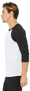 Bella Canvas Men's 3/4-Sleeve Baseball T-Shirt - Image 4