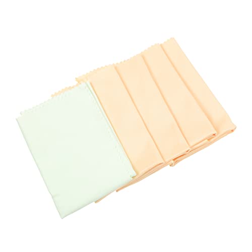 Milisten Supple Violin Wipe Cloths 5pcs Instrument Ukulele Guitar Polishing Long-lasting Musical Instrument Cleaning Cloth Random