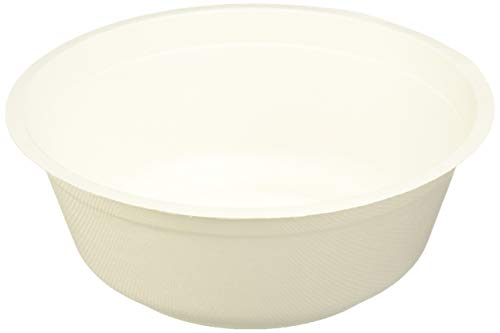 B-KIND Durable Bagasse Eco-Friendly Rice Bowls 32Oz Pack Of 50 Bowls - Microwave
