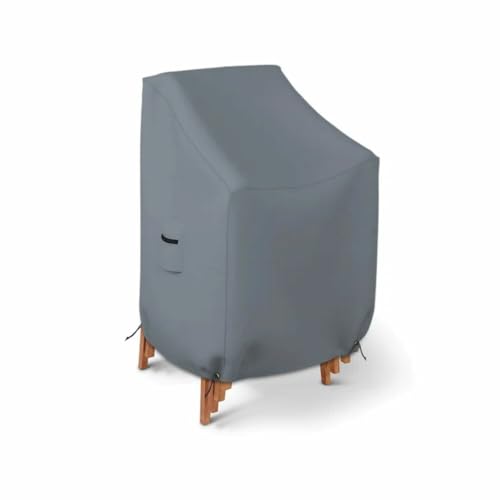 Stackable Outdoor Patio Furniture Covers Waterproof for Lawn Chair in Heavy-Duty Material & Gray Color | 49