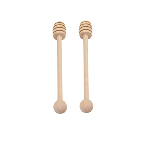2pcs Honey Stirrer Bee Honey Dipper Honey Wand Bread Whisk Mini Honey Honey Stir Sticks Honey Jars Dipper Wooden Stirrer Stirring Rod Stirrer for Honey CIYODO