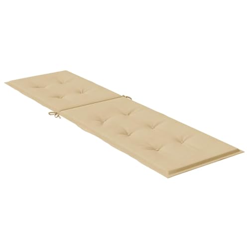 Coussin pour chaise longue imperméable et antidérapant gris