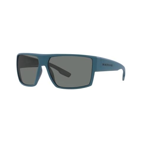 Native Man Sunglasses Blue Agave Frame, Grey Lenses, 64MM Cover