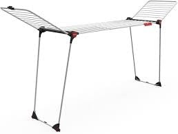 Generico Infinity Flex Plus, stendibiancheria di grandi dimensioni, griglia telescopica estensibile fino a 2 mt, 30 mt stenditura, fatto diplastica e metallo, piu carrello tre ruote