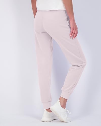 Real Essentials 3 Pack: Women's Ultra-Soft Cotton French Terry Joggers (Available in Plus)3