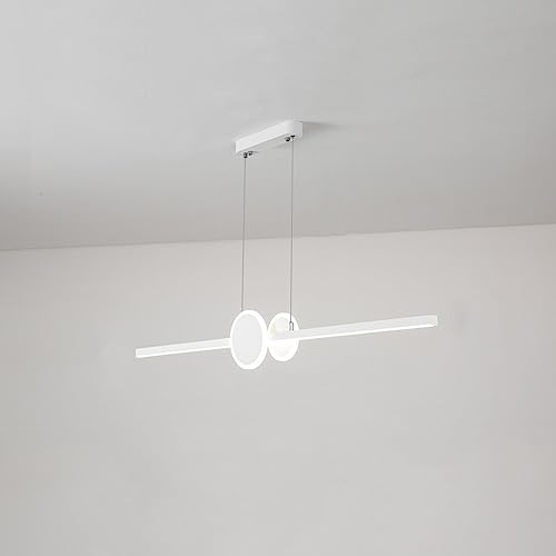 Luminaire suspendu LED pour îlot de cuisine éliminant les ombres de la table