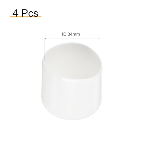 Tapas protectoras de 34 mm blancas para eliminar el óxido en postes y tuberías 3
