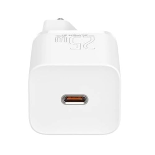 Image of Baseus Super Si Quick Charger 25W - USB-C Fast Charging Adapter (1C) with EU Plug - White