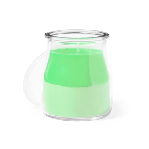 DISOK Lote 24 Velas Aromática de Cristal con Tapa, Detalles velas para eventos, decoración hogar, detalles de boda. (Blanco)