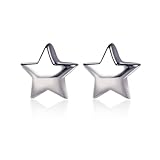 HANFLY Star Earrings Sterling Silver Star Stud Earrings Tiny Star Earrings