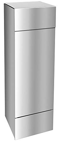 Frabox® Design Paketkasten Edelstahl für alle Paketdienste, jederzeit...