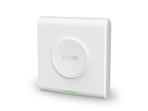 Snom M900 IP-DECT Multicell-Basisstation (bis zu 4.000 Basisstationen, bis zu 16000 Mobilteile, bis zu 8 Paralell-Anrufe pro Basis, PoE), Weiß, 00004426