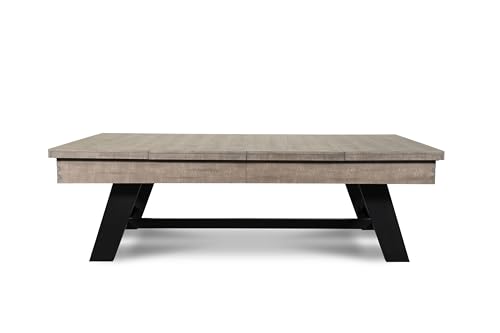 Nixon Billiards - Hunter Slate Billiard Pool Table (Metal Leg) - Antique (Dining Suite, 8 ft,No White Glove Installation,Dining top)