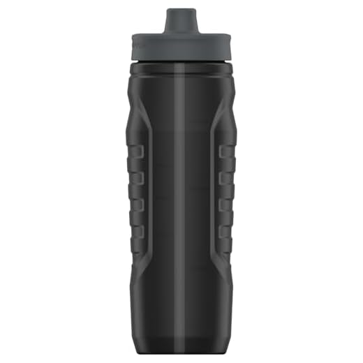 Under Armour Squeeze Water Bottles, 32 oz Water Bottles, Sideline Sports Water Bottle with Quick-Shot Lid, Quick & Easy Hydration, Gym Water Bottles, Squeeze Bottle, 1 32oz Bottle