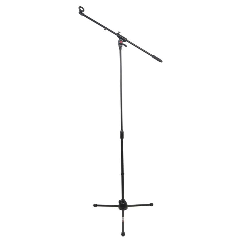 ProX 6 Ft Pro Tripod Microphone Concert Musician DJ Stand With Boom and Mic Clip