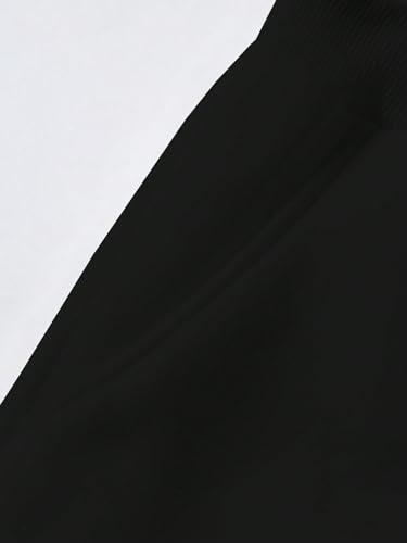 WDIRARA Men's Cartoon Letter Graphic Sweatpants Color Block Drawstring Waist Jogger Pants with Pockets3