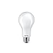 Philips LED 100W A21 2-Pack Ultra Definition Soft White (2700K) 1600 Lumen (13.5W = 100W) Dimmable Frosted Flicker-Free Light Bulbs