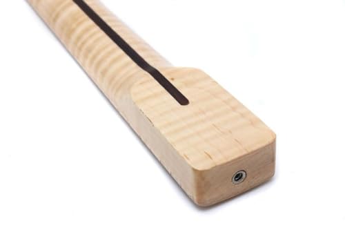 Manche de guitare Tele 21 frettes en érable flammé pour un sustain optimal