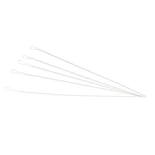 Beatifufu Embroidery Accessories 5pcs Beading Needles Iron Wire Quality for Longevity Ideal for DIY Jewelry Making