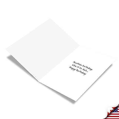 Nobleworks - 1 Funny Happy Birthday Notecard - Old Man Humor Greeting Card With Envelope - Man's Senility Prayer C9348Bdg #TOP23