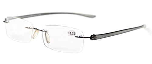 Eyekepper Readers Small Lenes Rimless Reading Glasses Men Women