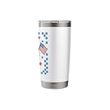 Funny Patriotic Duck USA Flag Hot Dog 4th Of July Kids Boys Stainless Steel Insulated Tumbler