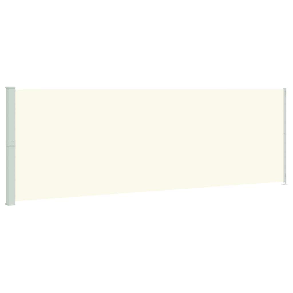 vidaXL Retractable Side Awning - Cream Polyester Privacy Screen for Patios, Balconies, UV & Tear-Resistant, 200x600 cm — image 1