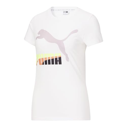 T-shirt PUMA Mismatch Logo Blanc SM, le confort haut de gamme au quotidien
